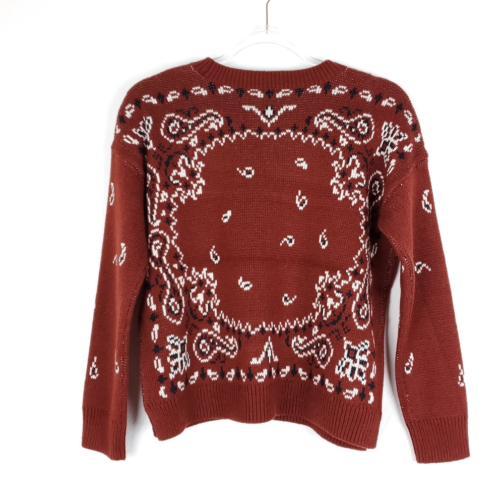 NWOT Madewell bandana paisley pullover - Picture 3 of 6